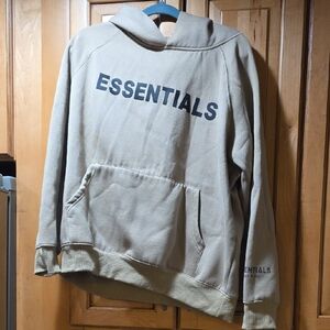 Essentials Men's Beige Hoodie Sweater